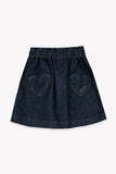 Bonton Denim Heart Skirt