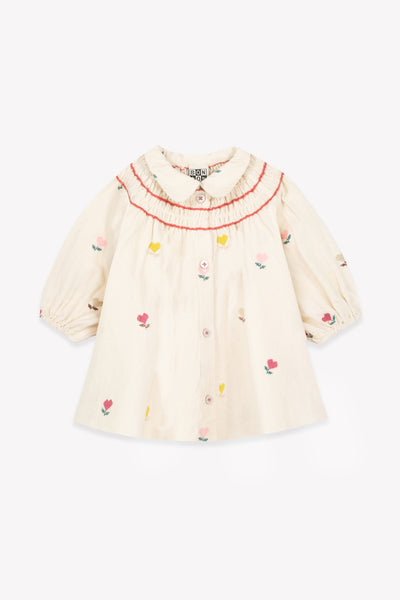 Bonton Heart Flowers Baby Dress
