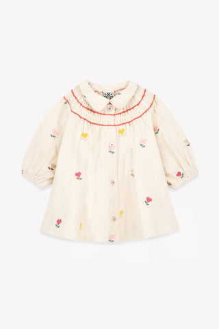 Bonton Heart Flowers Baby Dress