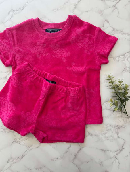 Vilebrequin Bougainville Pink Turtle Terry Set