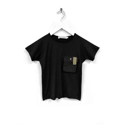 Anja Schwerbrock Black & Khaki Pocket T-Shirt