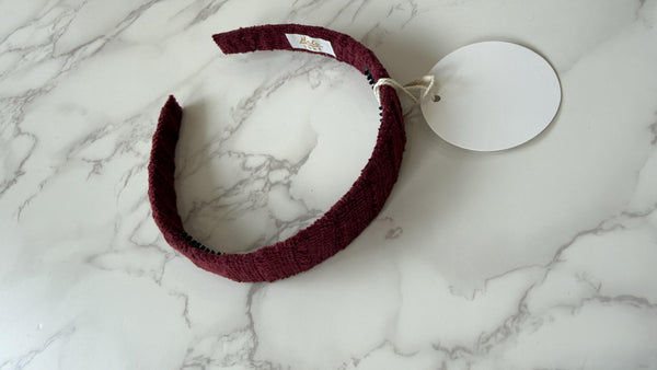 Halo Luxe Wine Abigail Luxe Corduroy Headband