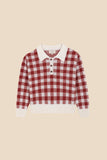 Birinit Gingham Russet Biri Knit Sweater