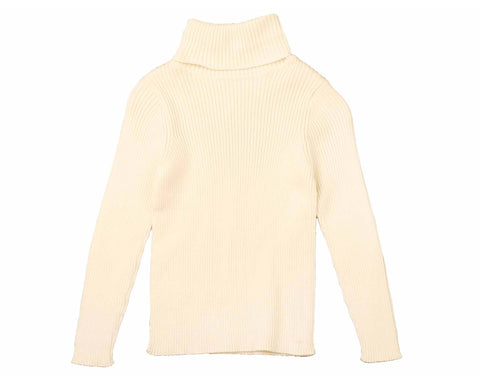 Belati Cream Basic Mockneck Shell