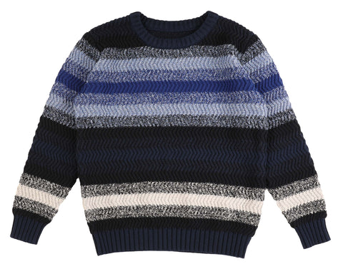 Belati Blue Multi Stripe Knit