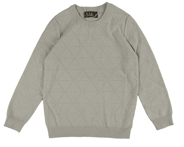 Belati Seafoam Diamond Pointelle LS Knit