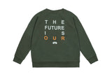 Beau Loves Washed Green The Future Is Ours Raglan Sweater