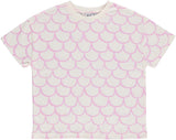 Beau Loves Pink Lavender Scales Relaxed T-shirt