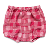 Louis Louise Pink/Burgundy Check Heart Tunic + Bloomer
