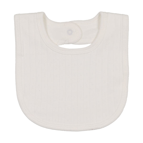 Bonjoy Ivory Peter Pan Pointelle Bib