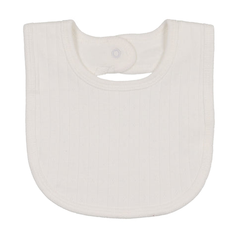 Bonjoy Ivory Peter Pan Pointelle Bib