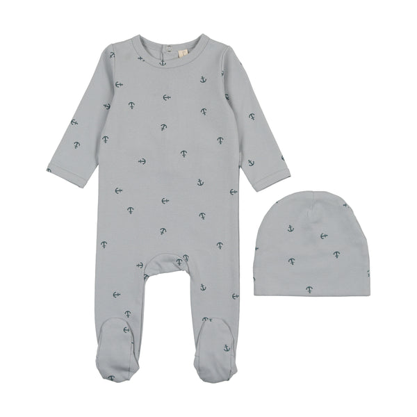 Bonjoy Elegant Anchor Footie Set