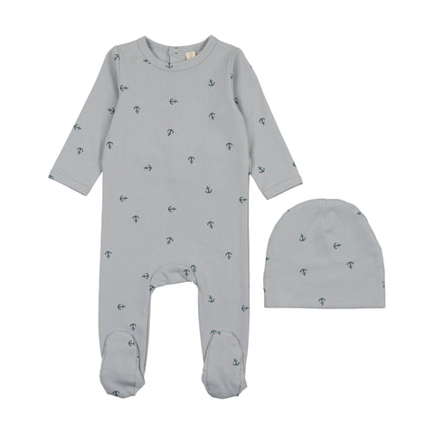 Bonjoy Elegant Anchor Footie Set
