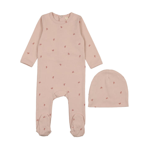 Bonjoy Elegant Bows Footie Set