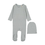 Bonjoy Blue/White Bunny Footie