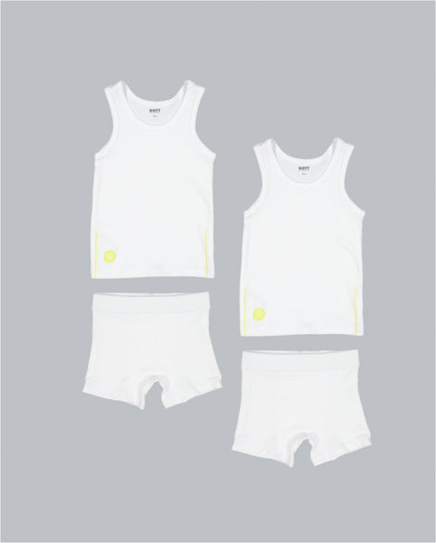 Dott Child 2024 White 4pc Boys White Undies Set