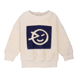 Wynken Ecru/Navy Fluffy Logo Sweat Set