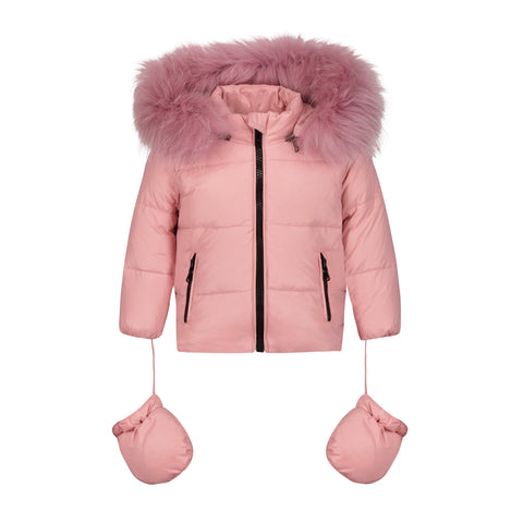 Scotch Bonnet Pink Baby Puffer Coat