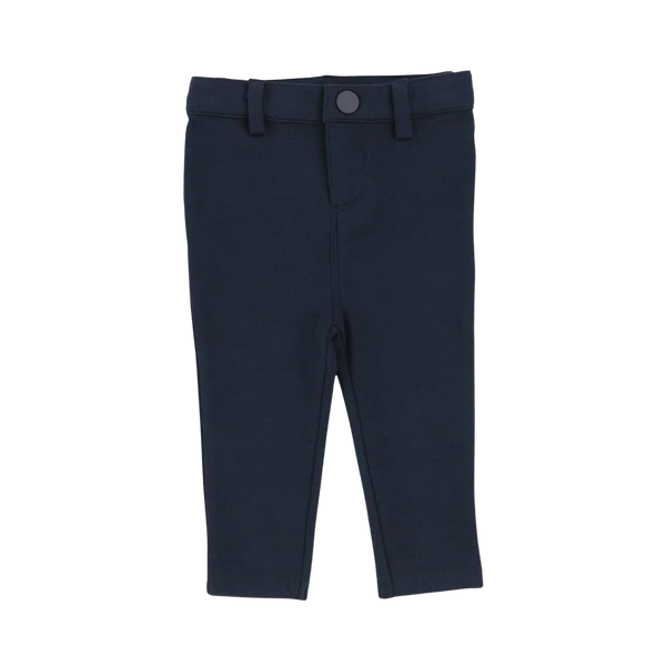Lil Legs Dark Navy Ponte Pants Without Seam
