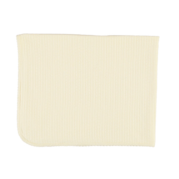 Bebe Organic Natural Pointelle Blanket