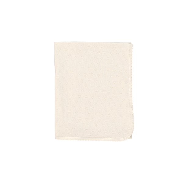 Bebe Organic Natural Heart Blanket