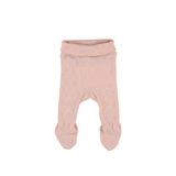Bebe Organic Blush Heart Wrap Onesie + Footed Leggings