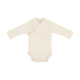 Bebe Organic Natural Heart Wrap Onesie + Footed Leggings