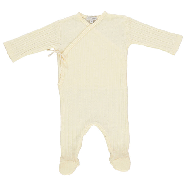 Bebe Organic Natural Wrap Overall Onesie