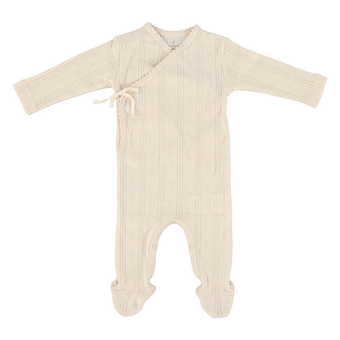 Bebe Organic Natural Wrap Overall Footie