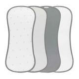 Ely's & Co Blue Gingham Bear Burp Cloth Set