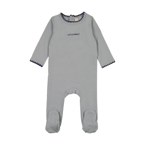 Bonjoy Solid Blue Little Prince Footie