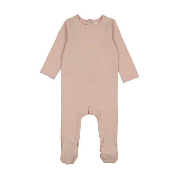 Bonjoy Solid Pink Little Princess Footie