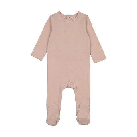 Bonjoy Solid Pink Little Princess Footie