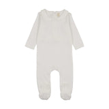 Bonjoy Ivory Peter Pan Pointelle Footie