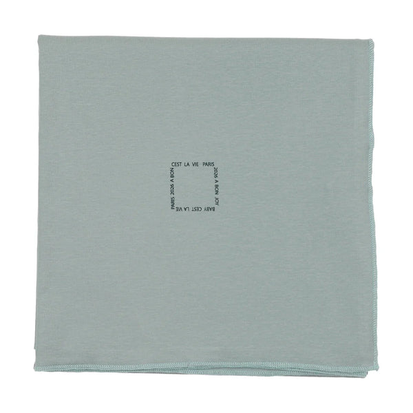Bonjoy Cloud Blue Cest La Vie Blanket