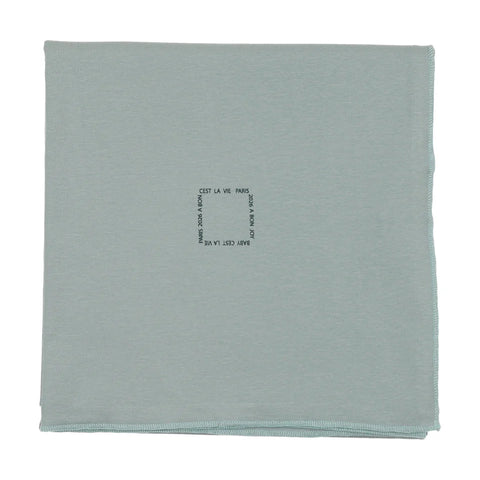 Bonjoy Cloud Blue Cest La Vie Blanket