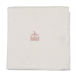 Bonjoy White/Pink Carousel Embroidered Graphic Blanket