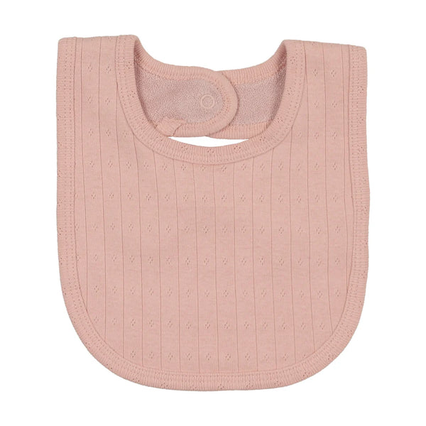 Bonjoy Salmon Peter Pan Pointelle Bib