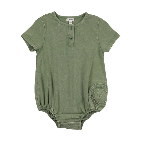 Bonjoy Green Embossed Volleyball Romper