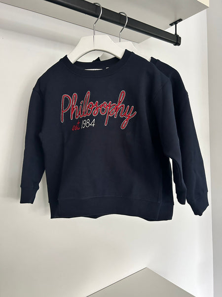 Philosophy Blue Logo Sweatshirt