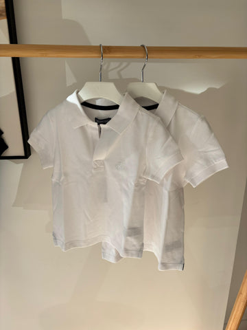 Vilebrequin White Pique Short Sleeve Polo