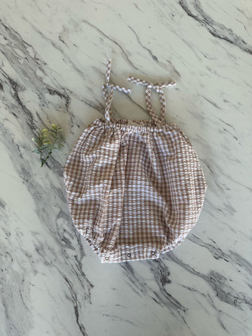 Pequeno Tocon Tan Plaid Baby Bubble