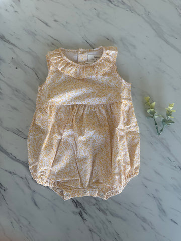 Teddy & Minou Baby Gold Floral Romper