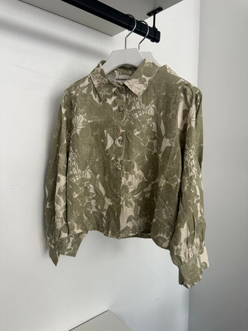 Atelier Parsmei Green Warhol Weatherstaff Blouse