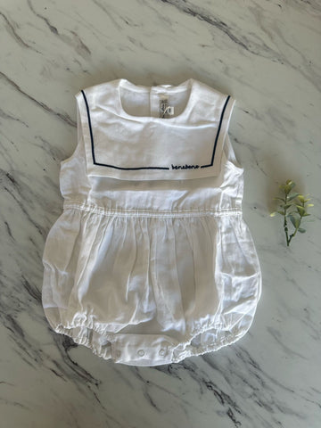 Bene Bene Ivory Marine Collar Romper