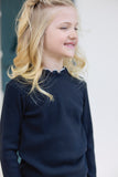 Tartine et Chocolat Marine Blue Turtleneck