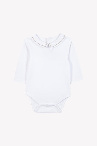 Tartine et Chocolat White Blanc Peter Pan Collar Body CB11001-0125H
