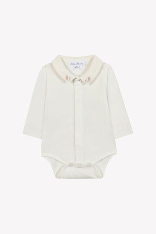 Tartine et Chocolat Grey Embroidered Collar Body