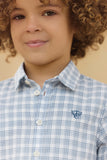 Tartine et Chocolat Blue Plaid Chemise Shirt