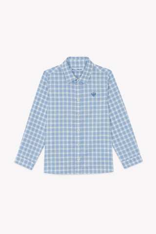 Tartine et Chocolat Blue Plaid Chemise Shirt
